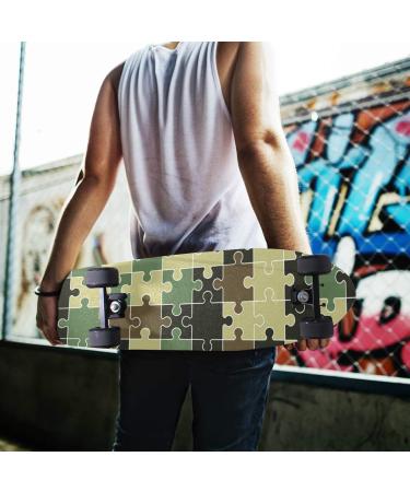 Colorful Camouflage Skateboard Grip Tape - 9 x 33 Sheet for Scooter Deck | High-Quality Sand Paper - Buy Online on SooperMarket.com