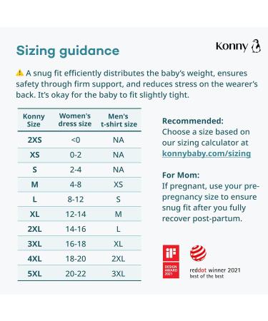 Konny Baby Carrier Original AirMesh - Custom Fit Carrier Hassle-Free Easy to Wear Infant Sling Wrap Perfect for Newborn Babies up to 44 lbs Toddlers (Mint S) S 02AirMesh-Mint - Buy Online on SooperMarket.com
