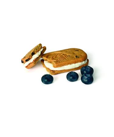 OLYRA Organic Blueberry Breakfast Sandwiches | Low-Sugar, High-Fiber Protein Snack | 1 Box of 4 Individually Wrapped Biscuits - Buy Online on SooperMarket.com
