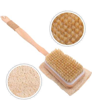 FRCOLOR Silicone Shower Brush and Bath Sponge Set for Men - Exfoliating Body Scrubber and Back Cleaner - Buy Online on SooperMarket.com