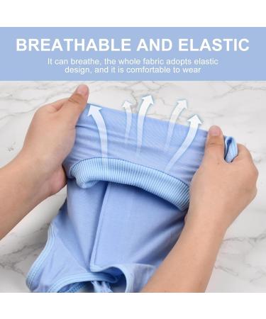 Cat Professional Recovery Suit Pet Surgery Suit Kitten Breathable Clothes Cone E-Collar Alternative Bodysuit Cat Onesie Anti Licking Vest Shirt for Abdominal Wounds Skin Diseases (M blue) M blue - Buy Online on SooperMarket.com