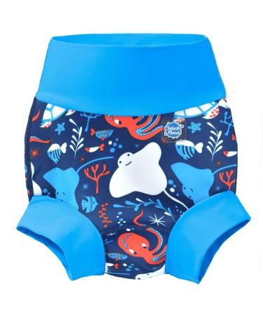 Splash About Baby & Toddler Happy Nappy Reusable Swim Nappy Under the Sea 6-12 Months
