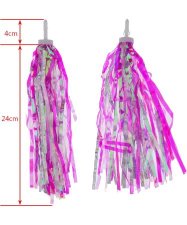 Kasteco 2 Pack Pink Bike Streamers, Bell & Grips Set | Bicycle/Scooter Handlebar Accessories - Buy Online on SooperMarket.com