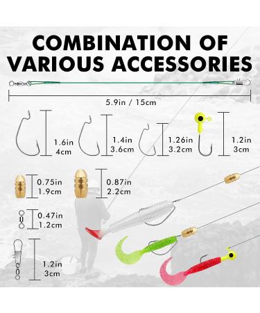 TRUSCEND 94Pcs Fishing Lures Kit - Minnow, Crankbait, Popper, Frog, Worm, Grub, Spoon, Spinner Bait - Includes Hooks, Sinker, Swivel Leader - Fishing Accessories for Economical Fishing - Buy Online on SooperMarket.com