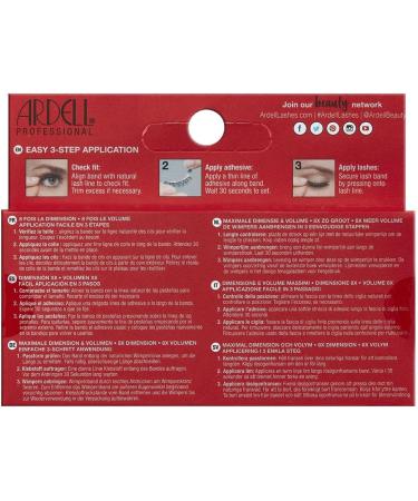 Ardell False Eyelashes 8D 951 Black Maximum Volume Long Length Maximum Volume Long Length Soft Tapered Fibers Maximum Volume Invisiband Comfortable Wear- Vegan-Friendly Cruelty-Free Eyelashes 951 False Eyelashes - Buy Online on SooperMarket.com