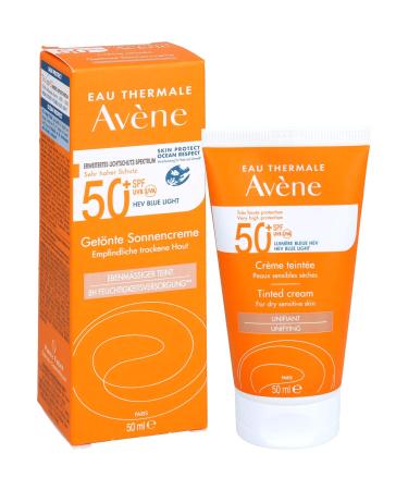 Avene Tinted Sunscreen SPF 50 - 50ml | Broad Spectrum UV Protection | International Shipping - Buy Online on SooperMarket.com