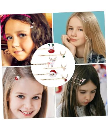 minkissy 3 Christmas Hair Clips Girls Bobby Barrettes Holiday Barrettes Hair Barrettes for Christmas Holiday Headwear Hair Clips for Kids Party Hair Decoration Cute Child Metal Side Clip - Buy Online on SooperMarket.com