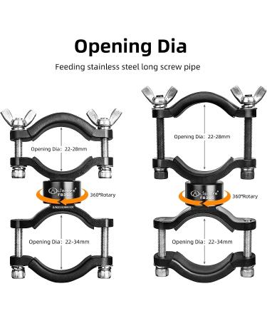 LIGHTFE Bicycle Light Mount Bracket | Aluminum Alloy | Adjustable Fork Special | 360 Rotation | FB366 - Buy Online on SooperMarket.com