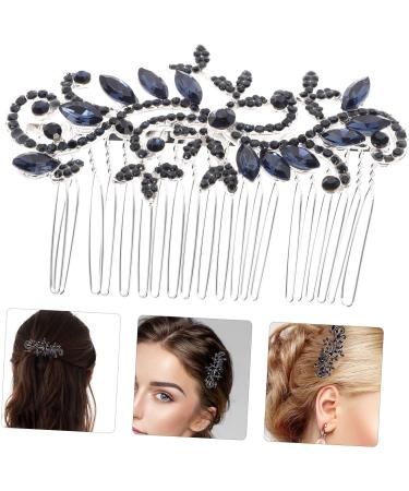 BELLIFFY Bride Hair Comb Blue Rhinestone Wedding Hair Comb for Bride - Vintage Flower Crystal Hairpin - Bridal Accessories for Bridesmaid Womens Hair Clips Headwear for Women Styling - Buy Online on SooperMarket.com