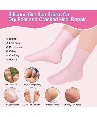 Foot Peel Mask Skin So Soft Foot Mask DYKOOK 1 Pair of Silicone Moisturising Socks Feet Hard Skin Remover Foot Care Footmask Socks Foot Spa Socks for Dry Feet Hard Skin Cracked Heel Dry Skin(S) - Buy Online on SooperMarket.com