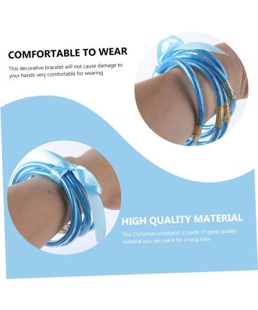 STOBOK 1pc Ribbon Glitter Bracelet Gold Powder Lining Jewelry Christmas Wristband Glitter Jelly Bangle Bangles Bracelets for Man Creative Bracelet Women's Resin Yiwu Glitter Powder Purple As Shown 7.5x7.5cm - Buy Online on SooperMarket.com