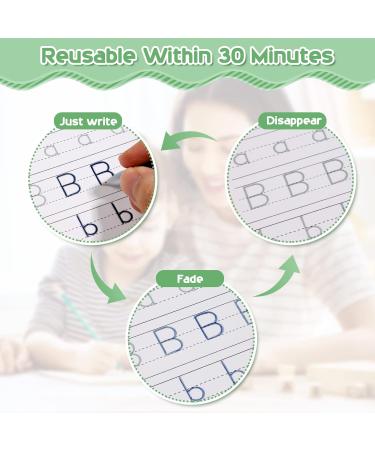 Magic Ink CopyBooks for Kids - Reusable Handwriting Workbooks | 13-Piece Set for Preschools - Improve Writing Skills - Buy Online on SooperMarket.com