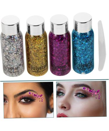 Mikinona 4pcs Set Colorful Eye Shadow Body Glitter Gel Halloween Makeup Glitter Face Glitter Liquid - Buy Online on SooperMarket.com