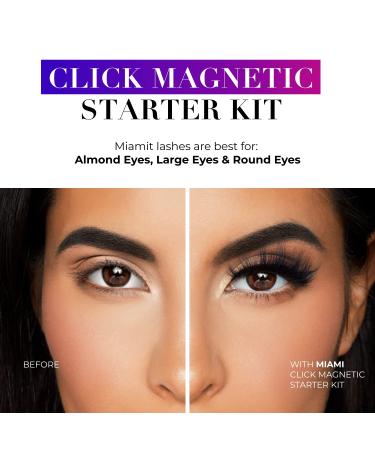 Lilly Lashes Click Magnetic Starter Kit - False Eyelashes with Magnetic Eyeliner for Natural Wispy Lashes - Buy Online on SooperMarket.com
