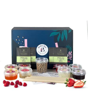 Boba Bar London |Exotic Escapades Fruit Bubble Tea Kit | 4 Fruit Tea Flavours | 4 Boba & Jelly Toppings | Tapioca Pearls | 4 Bamboo Straws | 4 Tea Bags | 2 Recipe Cards Boba Bar London |Exotic Escapades Fruit Bubble Tea Kit | 4 Fruit Tea Flavours | 4 Boba