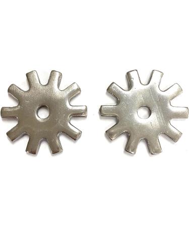 Stainless Steel Spur Rowels - Thin Square 10pt | AJ Tack Wholesale - Buy Online on SooperMarket.com