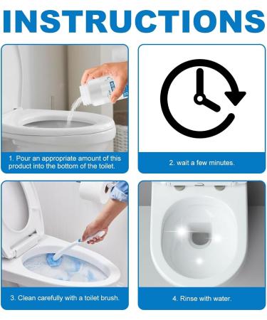 Foam Toilet Cleaner Household Upgraded Make Cleaning Easier for Toilet Squat Urinal Pipe Cleaning - Buy Online on SooperMarket.com
