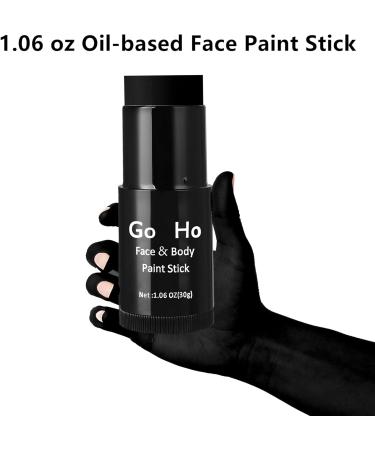 Go Ho Cream-Blendable Black Face Paint Stick (1.06 Oz) - Halloween & Cosplay Makeup for Adults & Children - Waterproof SFX Makeup Stick - Buy Online on SooperMarket.com
