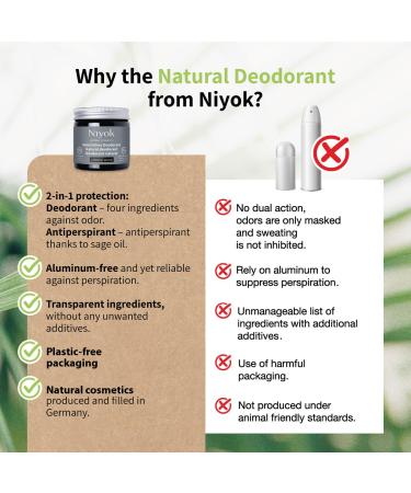 Buy Natural Cosmetics 2-in-1 Aluminum Free Deodorant & Antiperspirant - Oriental Wood Scent 40 ml | Eco-Friendly Long-Lasting Protection - Buy Online on SooperMarket.com