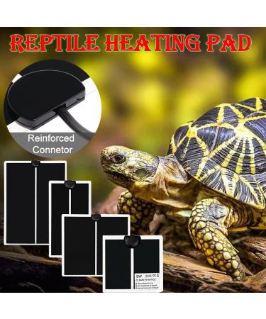 2 PCS Reptile Heating Mat Warmer Mat Pad with Temperature Control Fit Adjustabl Reptile Heat Mat 5W/7W/14W/20W Warmer Mat Pad for Reptiles Turtle Tortoise Snakes Snails Lizard Gecko Spider (14W) - Buy Online on SooperMarket.com
