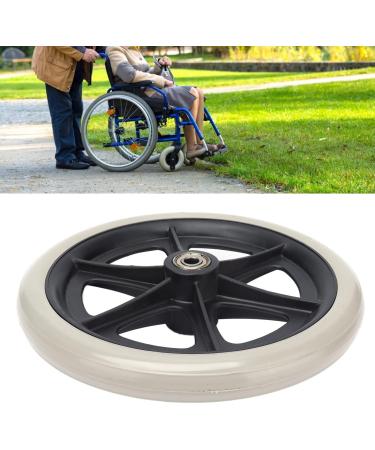 Walker Wheel Replacement Wheelchair Wheel Durability PU Material 8in Diameter Ball Bearing for Wheelchair for Walk - Buy Online on SooperMarket.com