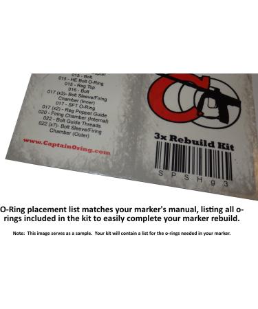 Bob Long G6R Gen6 Color Coded 3X Oring Rebuild Kit by Captain O-Ring - Buy Online on SooperMarket.com