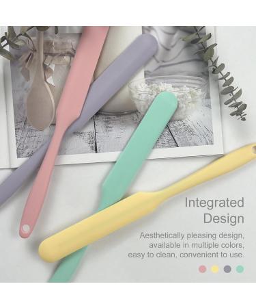 4-Piece Non-Stick Wax Spatulas Set | Silicone Wax Applicators for Hair Removal - Home Salon Use (Pink Yellow Purple Green - Buy Online on SooperMarket.com