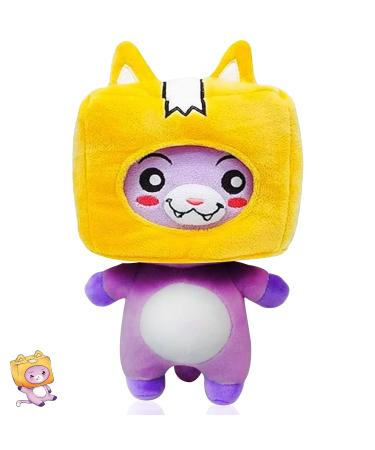 KOSTIZ LankyBox Plushies Foxy Boxy And Rocky LankyBox Plush with Detachable Removable Head Mask Lanky box Toys Plushie Soft Toys Gift for Girls Boys Kids Friends (Foxy)