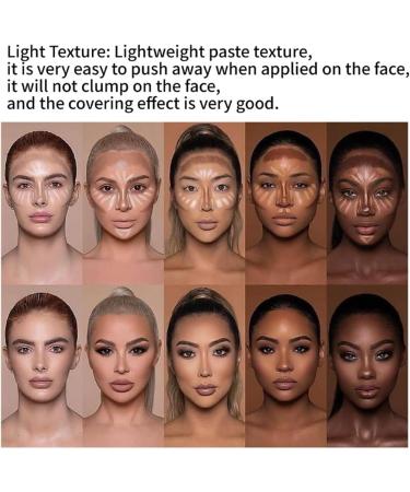 Joyeee Cream Contour Palette 20 Colors Concealer & Colour Corrector Kit with 11 Bamboo Makeup Brushes - 1.00g - Buy Online on SooperMarket.com