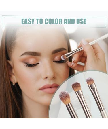 VOCOSTE 2pcs Double-ended Makeup Brush Kit - Under Eye Concealer & Highlighter Eyeshadow Brush | Premium Wooden Handle Smudger Tool for Flawless Makeup - Buy Online on SooperMarket.com