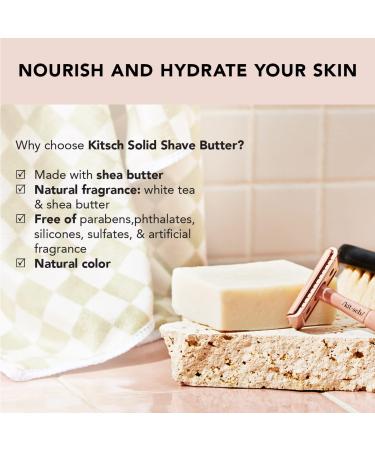 Kitsch Smooth Shave Butter - Hydrating & Nourishing for Sensitive Skin | 4 oz | Non Clog Formula | Women's Leg Shaving Butter - Buy Online on SooperMarket.com