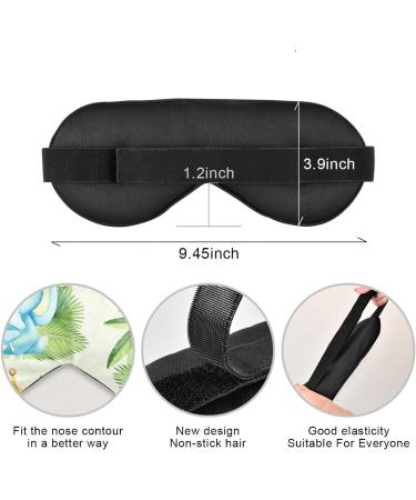 Haskirky Light Blocking Eye Mask - Breathable & Adjustable for Adults, Perfect for Travel, Yoga, Meditation - Cartoon Animals Design - Buy Online on SooperMarket.com