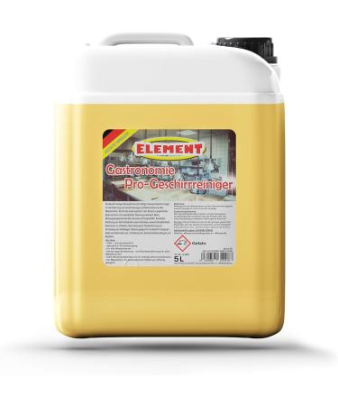 Element Dish Cleaner for Commercial Dishwashers Liquid 5 L | Machine Detergent Professional 6 kg | Dishwasher Cleaner without Chlorine for Commercial Dishwashers | Dishwasher Liquid Gastro | - Buy Online on SooperMarket.com