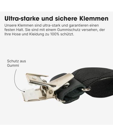 Buy Pierrot Men's Vintage Braces - Premium Quality Made in Germany/France Adjustable Up to 130cm Reinforced Rubber & Leather Fittings Strong Metal Clips - Shop Internationally! - Buy Online on SooperMarket.com