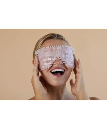 Skin Gym Rose Quartz Eye Mask - Soothing Anti-Aging Depuffing & Wrinkle Relief for Stress & Fatigue - Shop Internationally - Buy Online on SooperMarket.com
