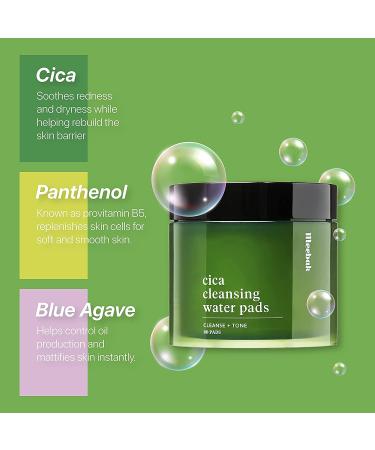 Meebak Sensitive Skin Cica Makeup Remover Pads - Korean Facial Wipes for Eye, Face, Pores, Exfoliating - Buy Online on SooperMarket.com