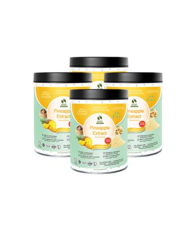 (4x 200g) Pineapple Extract Powder Vegan Bulk Food Process Caf Bakery Bar For Juicy Vibrant Tropical Flavor