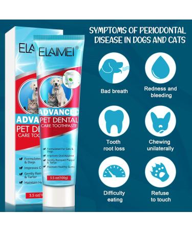 Dog Toothpaste Pet Dental Care: Dog Teeth Cleaning Kit Pets Dog Toothpaste for Dogs and Cats Teeth Cleaning Fresh Breath - Buy Online on SooperMarket.com