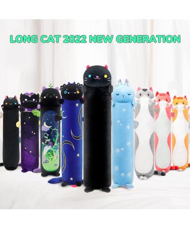 Black Night Light Cat Plush Pillow 44in - Luminous Stuffed Animal for Kids - Buy Online on SooperMarket.com
