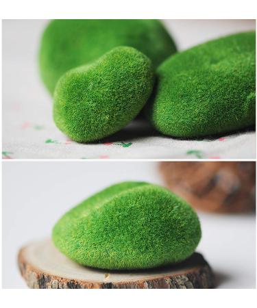 ODDIER 20-Piece Artificial Moss Rocks for Fairy Gardens and Floral Arrangements - Fake Moss Decor for Crafts and Pot Planters (2 Sizes) - Buy Online on SooperMarket.com