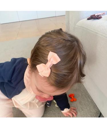 JOYOYO 50 Pcs Baby Hair Clips Small Hair Clips For Baby Girls Small Size Bows 2 Inch Tiny Bows Full Ribbon Lined Non-slip Baby Hair Bows Hair Clips for Toddlers - Buy Online on SooperMarket.com