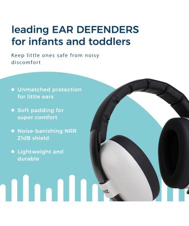 Banz Bubzee Baby Ear Defenders 0-36 Months Grey | Noise Cancelling Headphones for Babies | Adjustable Toddler Ear Muffs - Buy Online on SooperMarket.com