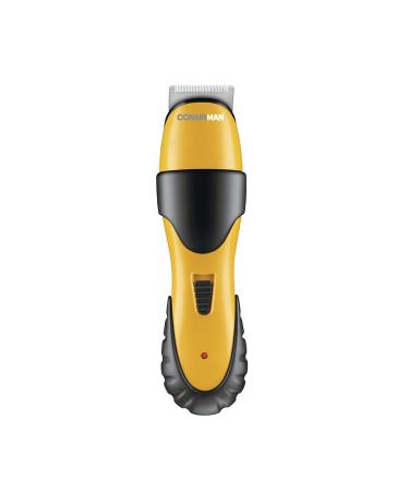 ConairMAN All-in-One Beard Trimmer for Men for Face Nose and Ear Hair Trimmer 6 piece Men's Grooming Kit Cordless/Rechargeable Yellow/Black 11 Piece Set