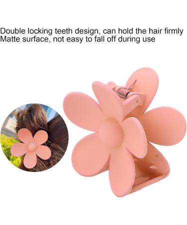 Flower Shape Hair Claw Clips Good Decoration Effect Lightweight Matte Surface Hair Catch Clip Non Slip Alloy Spring for Women Girls Headwear(Meat meal) - Buy Online on SooperMarket.com