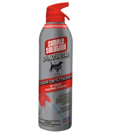 Simple Solution Pet Odour Destroyer | Enzymatic Cleaner Pro-Bacteria Cleaning Power | Targets Urine Stains and Odours Odour Destroyer Single