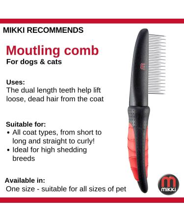 Mikki Dog Cat Moulting Comb - Anti Tangle Shedding Grooming Tool for Matt and Tangle Removal - Buy Online on SooperMarket.com
