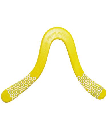 Manu Pro Yellow Boomerang - for Kids 8-80! A Great Professionally Molded Boomerang Designed by World Champion Manuel Schuetz!
