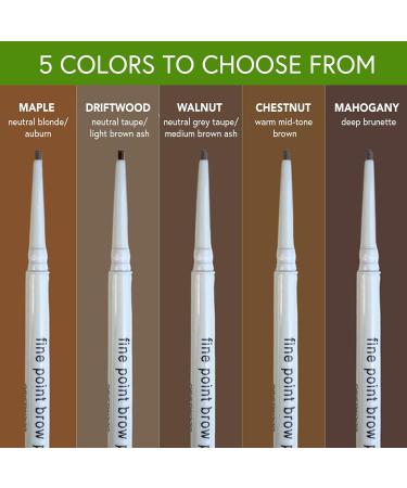 Buy Honeybee Gardens Fine Point Brow Pencil - Chestnut | Long-Lasting Vegan & Cruelty-Free Eyebrow Definition - Ships Internationally - Buy Online on SooperMarket.com