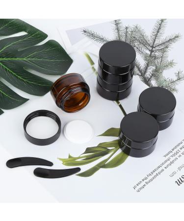15 Stk 20ml Amber Glass Cream Cans Empty Canisters for Easy Filling | International Shipping Available - Buy Online on SooperMarket.com