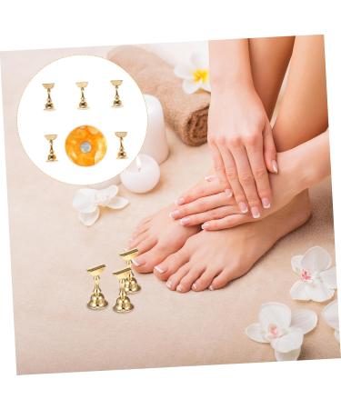 FOYTOKI 1 Set Manicure Practice Base Nail Stand Holder Nail Stand Display Manicure Practice Tools Manicure Training Holder Practice Nail Stand False Nail Stand Japanese Acrylic Resin 3.5x3.5cm As Shown - Buy Online on SooperMarket.com